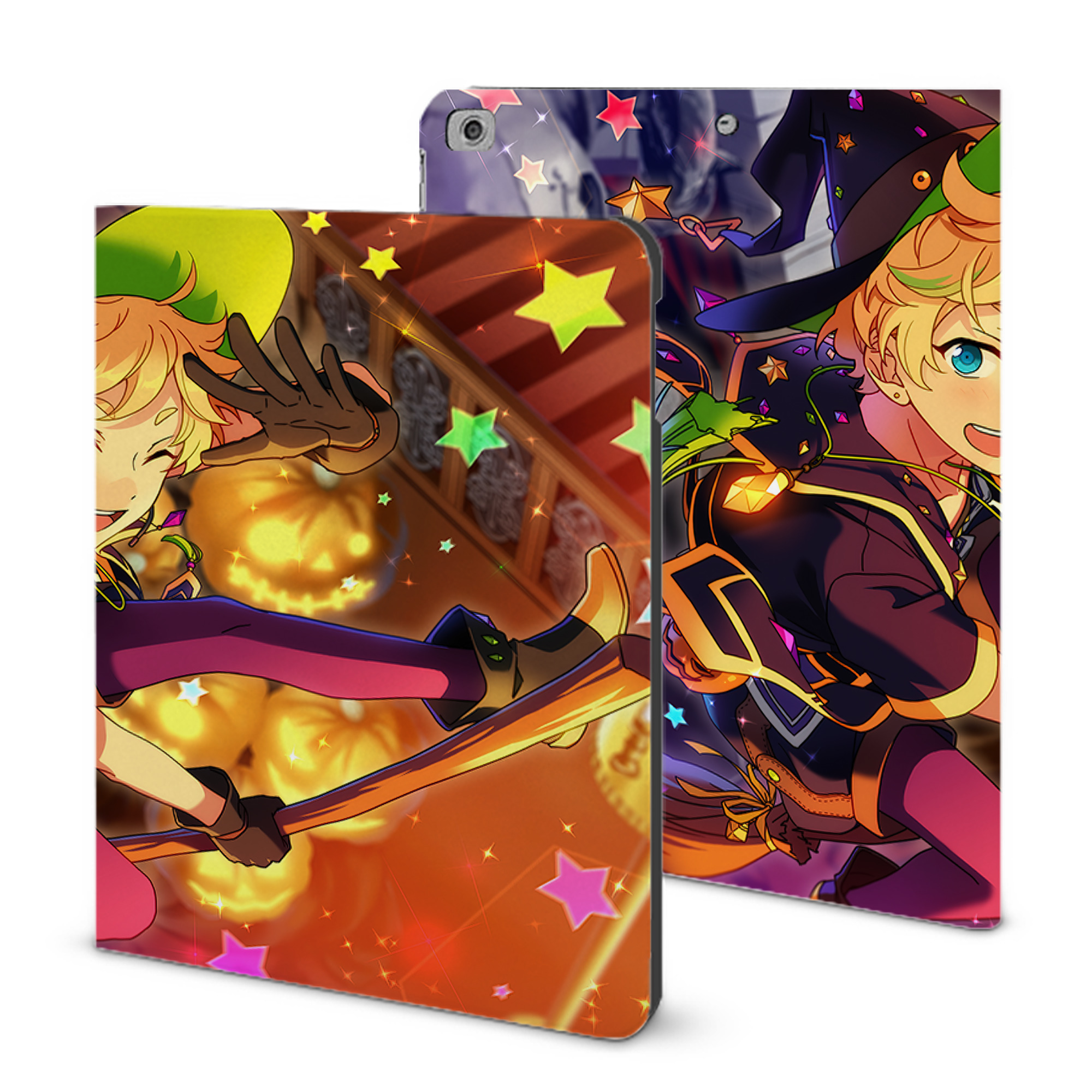 （画像用） あんさんぶるスターズ! Ensemble Stars IPad ケース ブック型 PUレザー TPU 耐衝撃 軽量 薄型 ペン収納なし 全面保護 IPad 各モデル対応